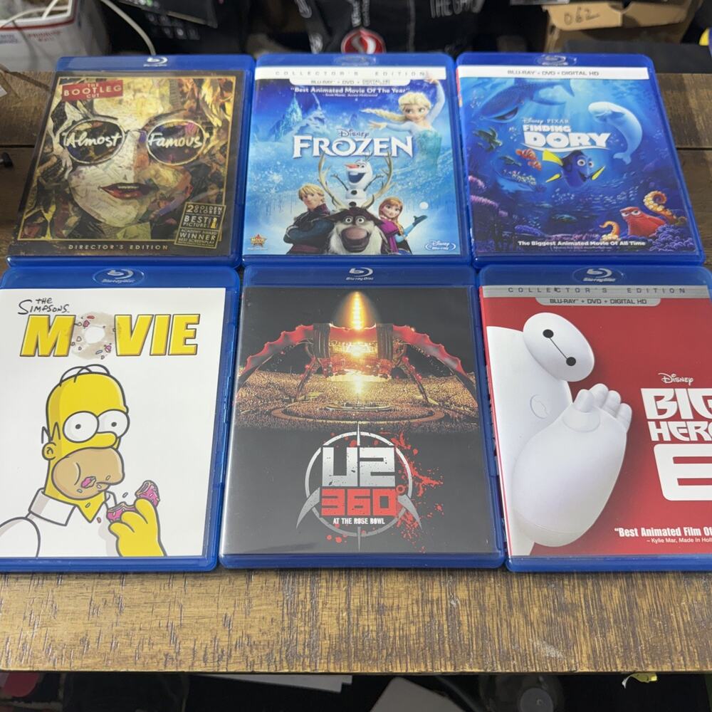 6 Blu-Ray DVD Lot #9 As Shown All In Working Order